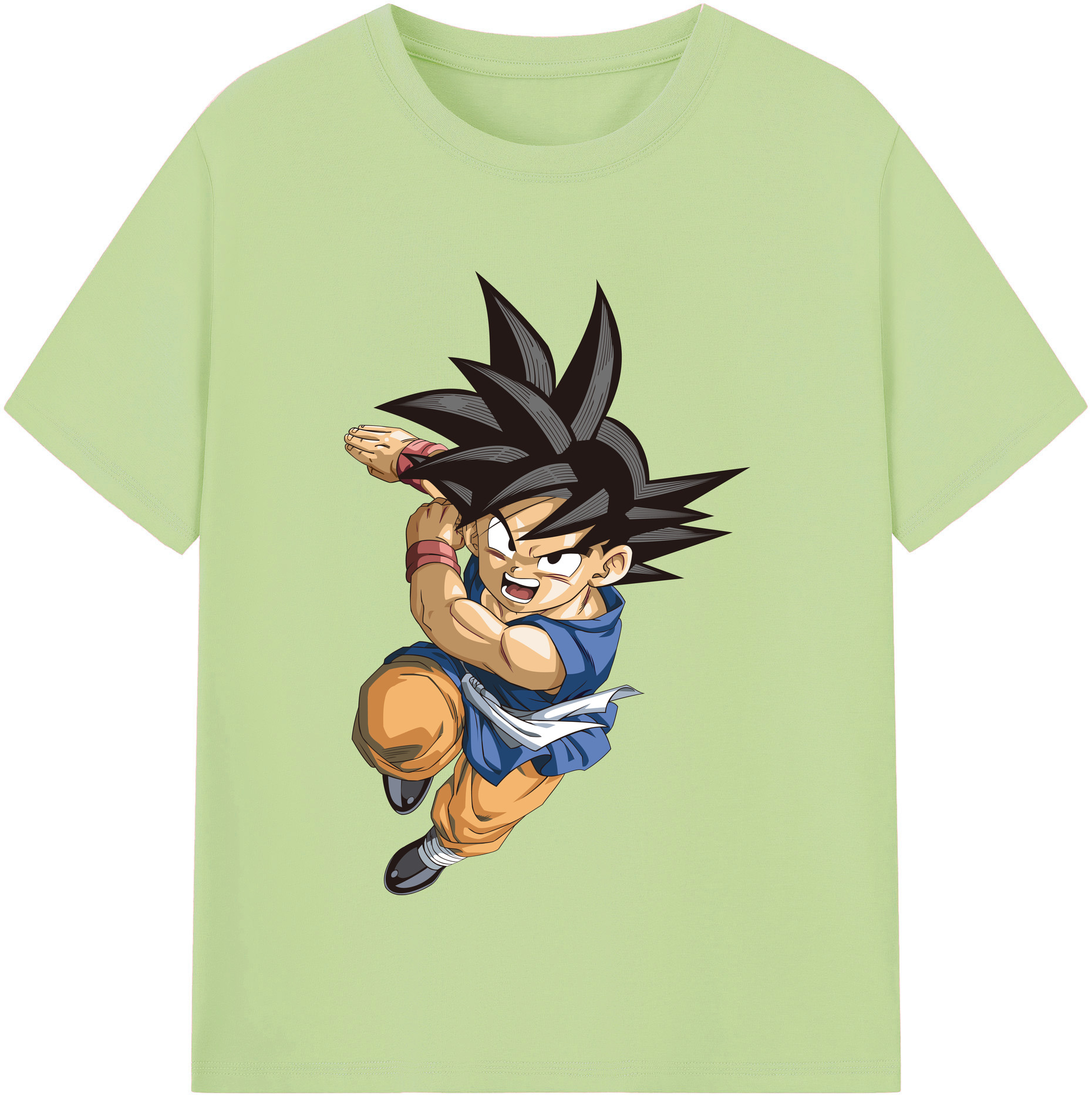 （画像用） ドラゴンボール 孫悟空（そん ごくう）Son Goku カカロット DRAGON BALL Kakarotto 綿100％半袖Tシャツ（フロントプリント）